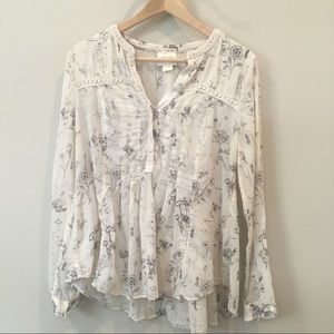 Anthropologie (Maeve) Peplum Blouse